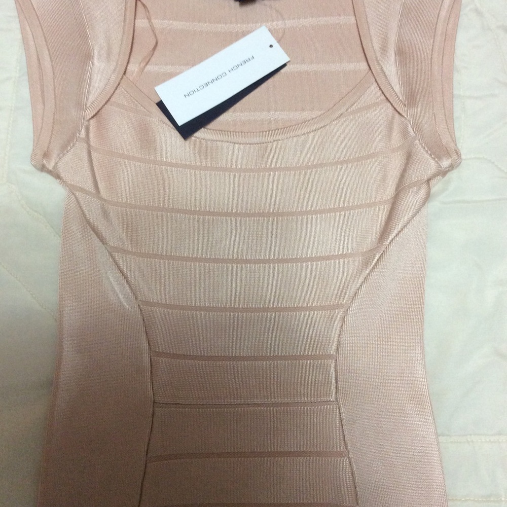 BNWT French Connection pastel pink dress - Size 4